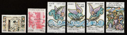 Vatican 1988 : Timbres Yvert & Tellier N° 841 - 842 - 843 - 844 - 845 Et 848 Oblitérés. - Usati