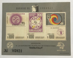 Uruguay 1975, España75, Souvenirs Sheet, Scoot C 403, Mi Bl 23, MNH. - Uruguay