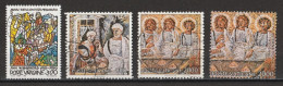 Vatican 1990 : Timbres Yvert & Tellier N° 875 - 880 - 881 Et 881 Du Bloc Feuillet N° 12 Sans Bords Blancs Oblitérés. - Oblitérés