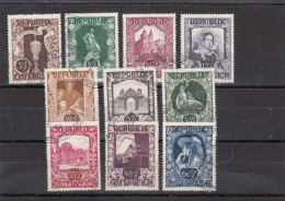 Autriche - Année 1947 - Obl. - 2è République - N°YT 675 à 684 - Expo D'art Maison Des Artiste à Vienne - Used Stamps