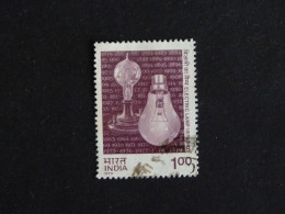 INDE INDIA YT 597 OBLITERE - LAMPE INCANDESCENCE AMPOULE / THOMAS EDISON - Used Stamps