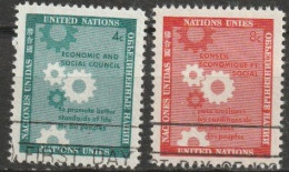 UNO New York 1958 Mi-Nr.72 - 73 O Gestempelt ECOSOC ( 4204) Günstiger Versand - Used Stamps