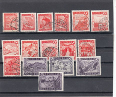 Autriche - Année 1948 - Obl. - 2è République - N°YT 697 à 711 - Série Courante - Used Stamps