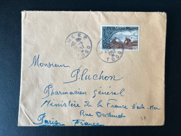 ENVELOPPE LOME TOGO 1957 / POUR PARIS - Storia Postale