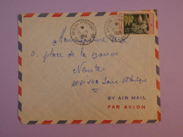 DE3  AOF COTE D IVOIRE    BELLE  LETTRE  1959 ABIDJAN  A NANTES FRANCE  +AFFR. INTERESSANT+++ - Brieven En Documenten