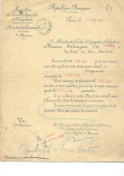 Arrêté 23 Nov 1938 Ministre Des Postes - Mutation CALVAYRAC - Commis Boulogne Sur Seine - Mazamet - Cad PARIS 29 11 38 - Non Classés