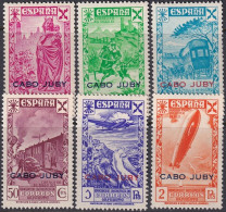 Cape Juby 1943 Beneficencia Ed 12-7 Cabo Juby Set MNH** - Kaap Juby