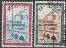 UNO New York 1960 Mi-Nr.84 - 85 O Gestempelt Tagungsstätte Der UNO ( 4301) Günstiger Versand - Used Stamps