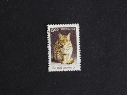 INDE INDIA YT 1525 OBLITERE - CHAT LEOPARD CAT KATZ - Used Stamps