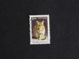 INDE INDIA YT 1525 OBLITERE - CHAT LEOPARD CAT KATZ - Usados