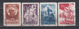 Bulgaria 1949 - Anniversaire De L'organisation Politique Unique(OF), YT 621/24, Used - Oblitérés