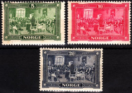 NORWAY 1914 History Painting: Independence - 100. Complete Set, MNH - Ongebruikt