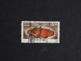 INDE INDIA YT 1563 OBLITERE - PAPILLON BUTTERFLY - Gebraucht