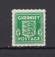 Guernsey 1941 Half Penny ½d Arms Emerald Green -unmounted Mint - Guernesey