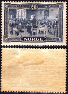 NORWAY 1914 History Painting: Independence - 100. High Value 20o, MH - Ongebruikt