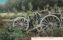 Armée Suisse Militaria - Schweizer Armee  Artillerie De Campagne Feldartillerie Canon 1910 Kanone - Otros & Sin Clasificación