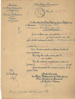 Lettre 21 Avril 1931 Ministère Postes PARIS - Direction Du Personnel - Nomination Et Mutation Commis - Roubaix Boulogne - Non Classés