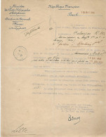 Lettre 12 Mai 1930 Ministère Postes PARIS - Direction Du Personnel - Cad 21 6 30 Direction Du Nord - Surnuméraire Lacaze - Non Classés