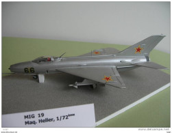 Maquette Plastique HELLER " Avion Militaire MIG 19 "  - Montée  éch : 72ème - TB - Flugzeuge