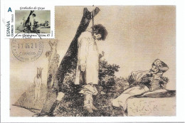 SPAIN. MAXICARD GOYA ENGRAVINGS. LOS DESASTRES DE LA GUERA. NUMERO 10 - Tarjetas Máxima