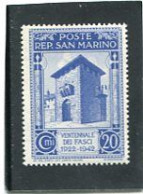 SAN MARINO - 1943  20c   TWENTY YEARS   MINT - Neufs