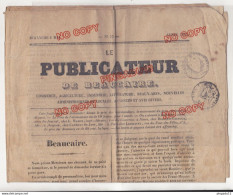 Au Plus Rapide Journal Le Publicateur De Beaucaire Du Dimanche 2 Mai 1847 - 1800 - 1849