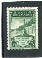 SAN MARINO - 1943  5 L   TWENTY YEARS   MINT - Neufs