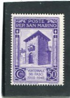 SAN MARINO - 1943  50c  TWENTY YEARS   MINT - Neufs