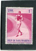 SAN MARINO - 1954  1 L  SPORT   MINT NH - Neufs