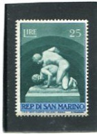 SAN MARINO - 1954  25 L  SPORT   MINT NH - Neufs