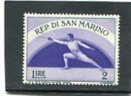 SAN MARINO - 1954  2 L  SPORT   MINT NH - Neufs