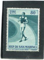 SAN MARINO - 1954  80 L  SPORT   MINT NH - Neufs