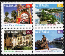 Australia - 2008 - Tourist Precincts - Mint Stamp Set (se-tenant Block) - Mint Stamps