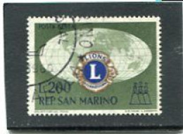 SAN MARINO - 1960  200 L  LYONS  FINE USED - Used Stamps
