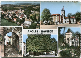 ANGLES La RAVIEGE  --  5 VUES Des ANNEES 65 - 68   -- CARTE ASSEZ RARE De L' EDITEUR COMBIER  - - Angles
