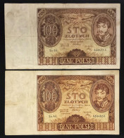 Polonia Polska 100 Zlotych 1932 + 1934 Lotto.1224 - Pologne