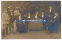 CPA Carte-photo Groupe D'acteurs De Théâtre Avocat Tribunal Gendarmes - Andere & Zonder Classificatie