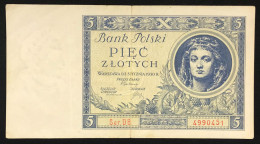 Polonia Polska 5 Zlotych 1930 Pick#72 Lotto.1041 - Pologne