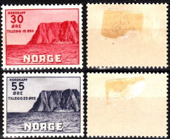 NORWAY 1953 Tourism: Northern Cape. 2 High Values, Short, MH - Géographie