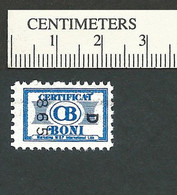 B63-72 CANADA Certificat Boni Trading Stamp Montreal MNH Blue - Vignette Locali E Private