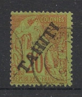 TAHITI - 1893 - N°YT. 13 - Type Alphée Dubois 20c Brique - Oblitéré / Used - Oblitérés