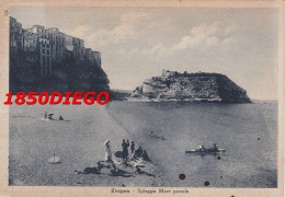 TROPEA - SPIAGGIA MARE PICCOLO F/GRANDE  VIAGGIATA 1948  ANIMAZIONE - Vibo Valentia