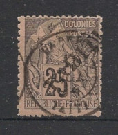 TAHITI - 1893 - N°YT. 15 - Type Alphée Dubois 25c Noir Sur Rose - Signé SCHELLER - Oblitéré / Used - Gebraucht