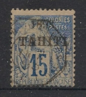 TAHITI - 1893 - N°YT. 24 - Type Alphée Dubois 15c Bleu - Oblitéré / Used - Oblitérés