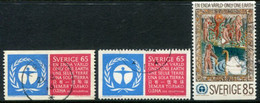 SWEDEN 1972 UN Environment Conference Used.  Michel 758-59 - Usados