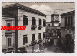 MADDALONI - PIAZZA MATTEOTTI E MUNICIPIO F/GRANDE  VIAGGIATA 1956  ANIMAZIONE - Caserta