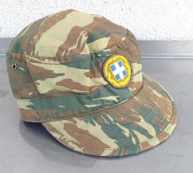 Berretto Da Campo Esercito Greco Mimetismo Lizard Ottimo Etichettato Tg. 55 - Helme & Hauben