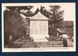 54. Longuyon. Monument à La Mémoire Des Officiers Et Soldats Tombés Le 23 - 24 Août 1914. Cimetière Français. R.Mazelle - Longuyon