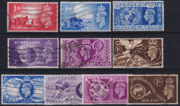 MiNr. 235 - 244 Großbritannien - Gestempelt - Used Stamps