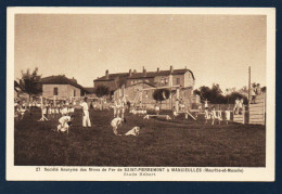 54. Mancieulles. Stade Hébert. Classes De Gymnastique, Enseignants Et élèves. S.A. Des Mines De Fer Saint-Pierremont - Briey